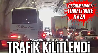 Değirmenağzı Tüneli'nde Kaza: Trafik Kilitlendi