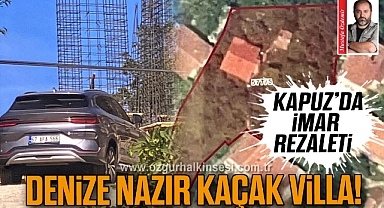 DENİZE NAZIR KAÇAK VİLLA!
