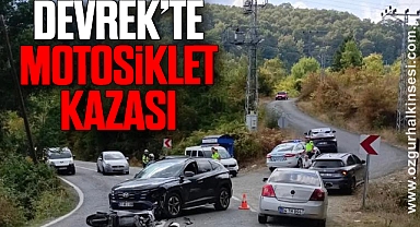 DEVREK’TE MOTOSİKLET KAZASI