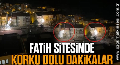 FATİH SİTESİNDE KORKU DOLU DAKİKALAR