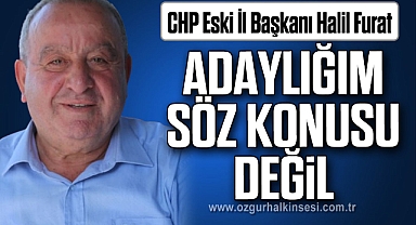 FURAT: “ADAYLIĞIM SÖZ KONUSU DEĞİL”