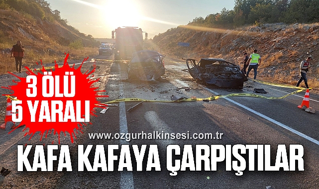 Kafa kafaya çarpıştılar: 3 ölü, 5 yaralı