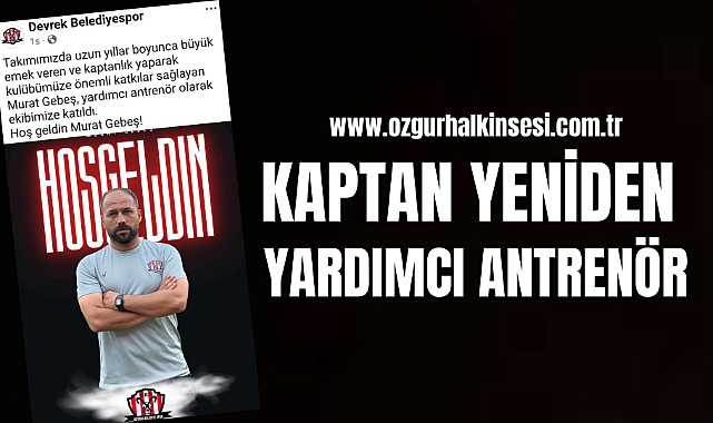 KAPTAN YENİDEN YARDIMCI ANTRENÖR