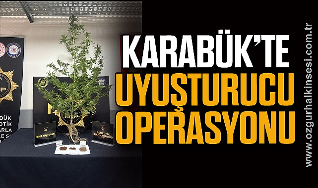 Karabük'te uyuşturucu operasyonu