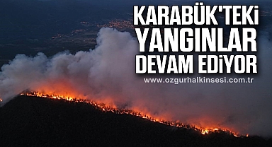 Karabük'teki yangınlar devam ediyor