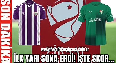 KDZ. EREĞLİ BELEDİYESPOR - BURSASPOR MAÇININ İLK YARISI SONA ERDİ