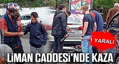 Liman Caddesi'nde Kaza: 1 Yaralı