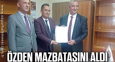 Özden Mazbatasını Aldı