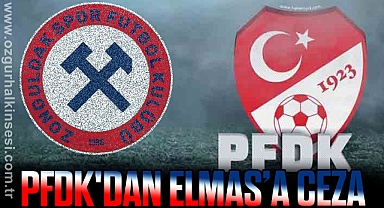 PFDK'DAN ZONGULDAKSPOR'A CEZA