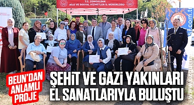 Şehit ve Gazi Yakınları El Sanatlarıyla Buluştu