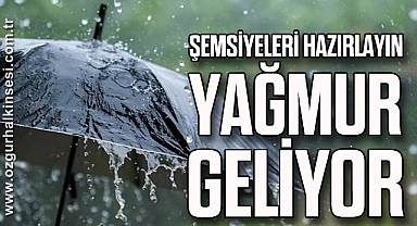 ŞEMSİYENİZİ HAZIRLAYIN,YAĞMUR GELİYOR