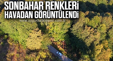  Sonbahar renkleri havadan görüntülendi