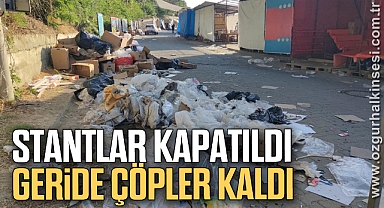 Stantlar Kapatıldı, Geride Çöpler Kaldı