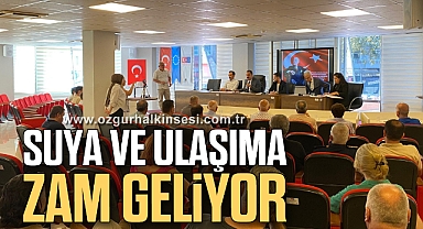 SUYA VE ULAŞIMA ZAM GELİYOR 