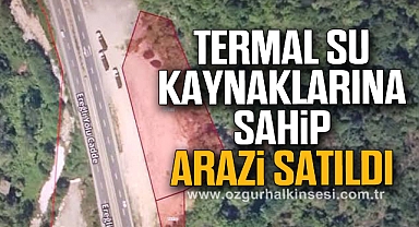 TERMAL SU KAYNAKLARINA SAHİP ARAZİ SATILDI 