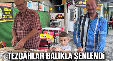 Tezgahlar balıkla şenlendi