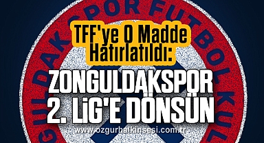 TFF'ye O Madde Hatırlatıldı: ZONGULDAKSPOR 2. LİG'E DÖNSÜN