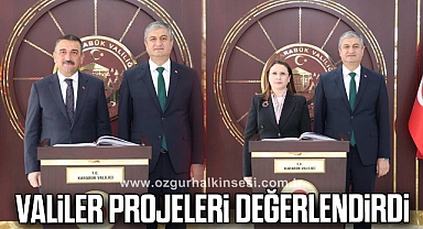 Valiler projeleri değerlendirdi