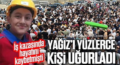 Yağız’ı yüzlerce kişi uğurladı