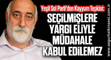 Yeşil Sol Parti'den Kayyum Tepkisi: