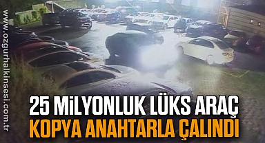25 milyonluk lüks araç kopya anahtarla çalındı