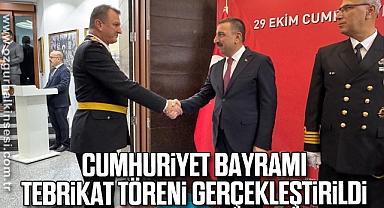 29 Ekim Cumhuriyet Bayramı tebrikat töreni gerçekleştirildi