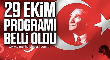 29 Ekim programı belli oldu
