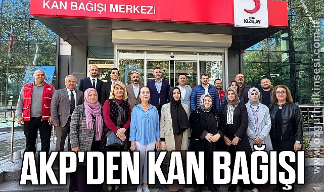 AKP'den Kan Bağışı