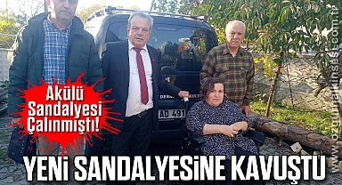 Akülü Sandalyesi Çalınmıştı! Yeni Sandalyesine Kavuştu