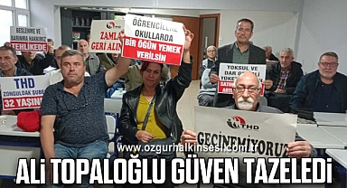 Ali Topaloğlu Güven Tazeledi