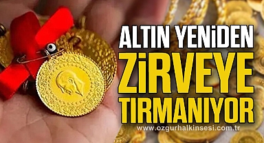 Altın Yeniden Zirveye Tırmanıyor