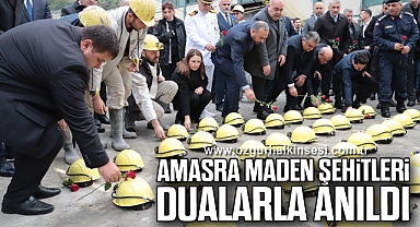 AMASRA MADEN ŞEHİTLERİ DUALARLA ANILDI