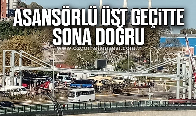 Asansörlü Yaya Üst Geçitte Sona Doğru