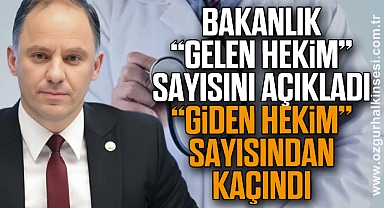 Bakanlık “gelen hekim” sayısını açıkladı, “giden hekim” sayısından kaçındı