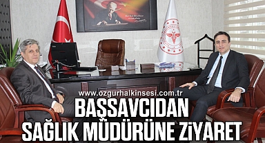 BAŞSAVCIDAN SAĞLIK MÜDÜRÜNE ZİYARET