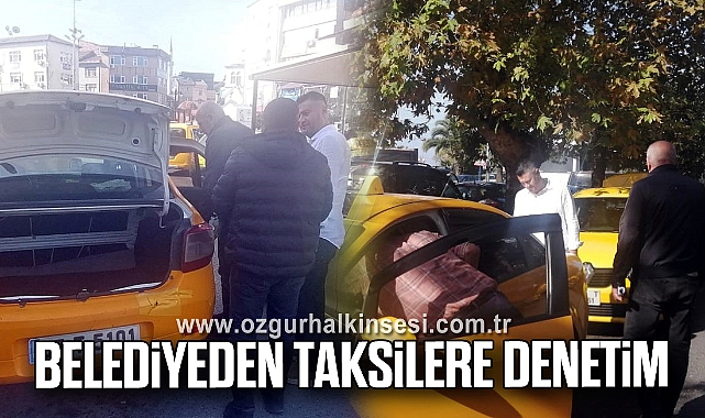 BELEDİYEDEN TAKSİLERE DENETİM