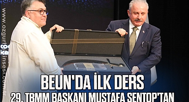 BEUN'da ilk ders 29. TBMM Başkanı Mustafa Şentop'tan