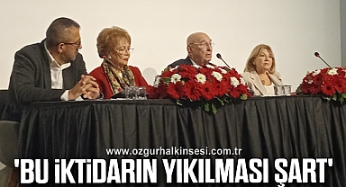 'BU İKTİDARIN YIKILMASI ŞART'