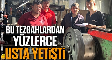 Bu tezgahlardan yüzlerce usta yetişti