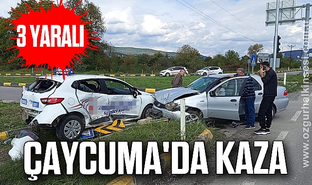 Çaycuma'da Kaza: 3 yaralı