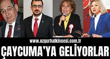 ÇAYCUMA'YA GELİYORLAR