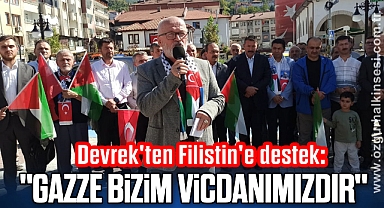 Devrek'ten Filistin'e destek: