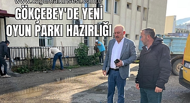 Gökçebey'de Yeni Oyun Parkı Hazırlığı