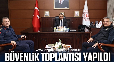 Güvenlik toplantısı yapıldı