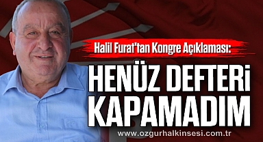 Halil Furat'tan Kongre Açıklaması: 