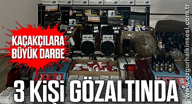 Kaçakçılara Büyük Darbe: 3 Kişi Gözaltında