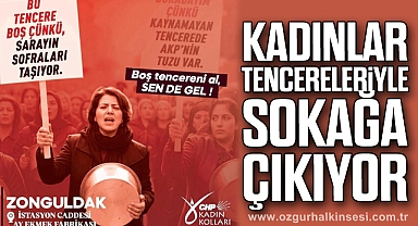Kadınlar Tencereleriyle Sokağa Çıkıyor