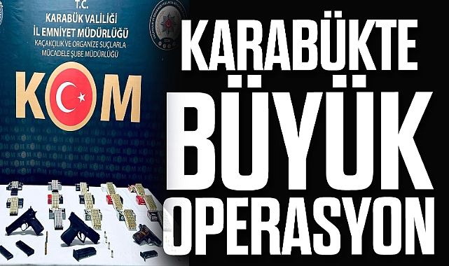Karabük'te silah operasyonu