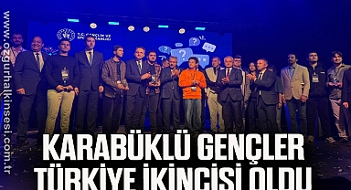 Karabüklü gençler Türkiye ikincisi oldu