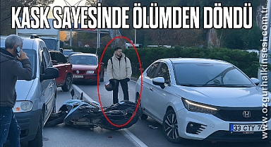 KASK SAYESİNDE ÖLÜMDEN DÖNDÜ